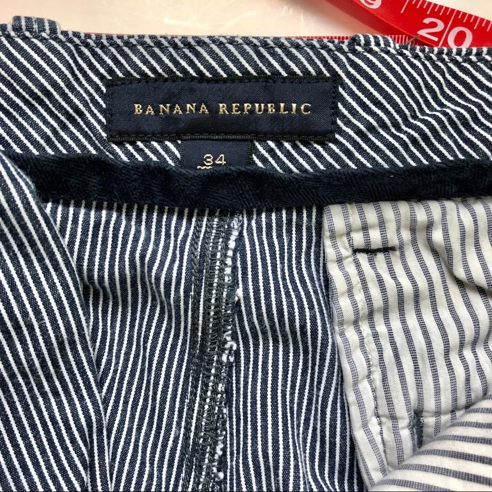 Banana Republic cotton striped cargo shorts sz‎ 34